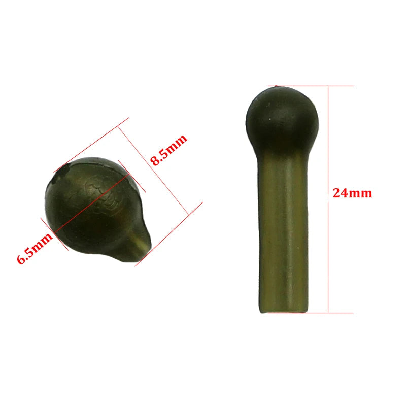 20PCS Carp Fishing Accessories Helicopter Rig Rubber Sleeve