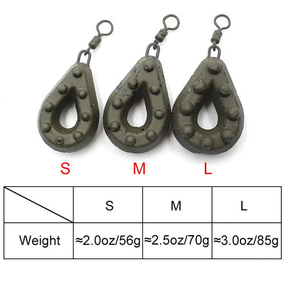 Accessories for Carp Fishing Big Grippa Swivel Leads Weight   For Carp Rig Ronnie Chod Hair Rig Carp Terminal Tackle