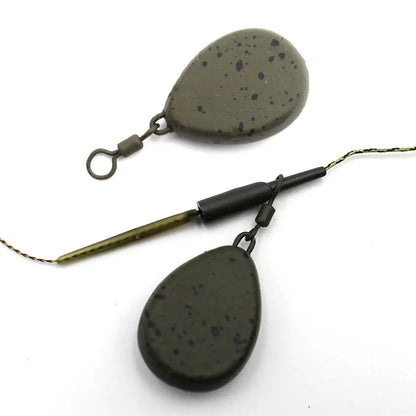 Accessories for Carp Fishing Big Flat Pear Swivel Lead Weights For Carp Rig Ronnie Chod Hair Rig Carp Terminal Tackle