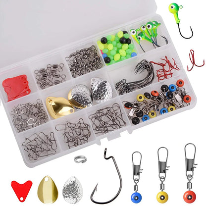 179pcs Loaded Fishing Terminal Tackle Box