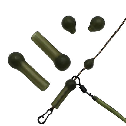 20PCS Carp Fishing Accessories Helicopter Rig Rubber Sleeve