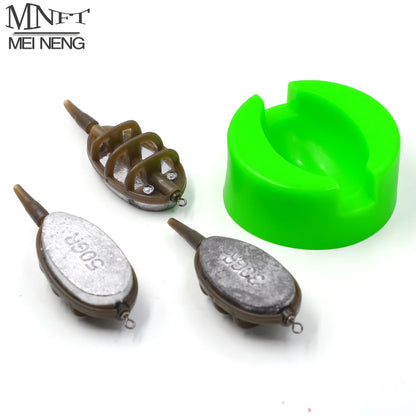 MNFT 1Set 30g 50g Carp Fishing Method Feeder Bait Mould Quick Release Mould Carp Terminal Tackle Casting Hair Rig Weights Tool