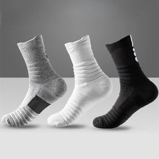 3pairs Anti-slip Football Socks