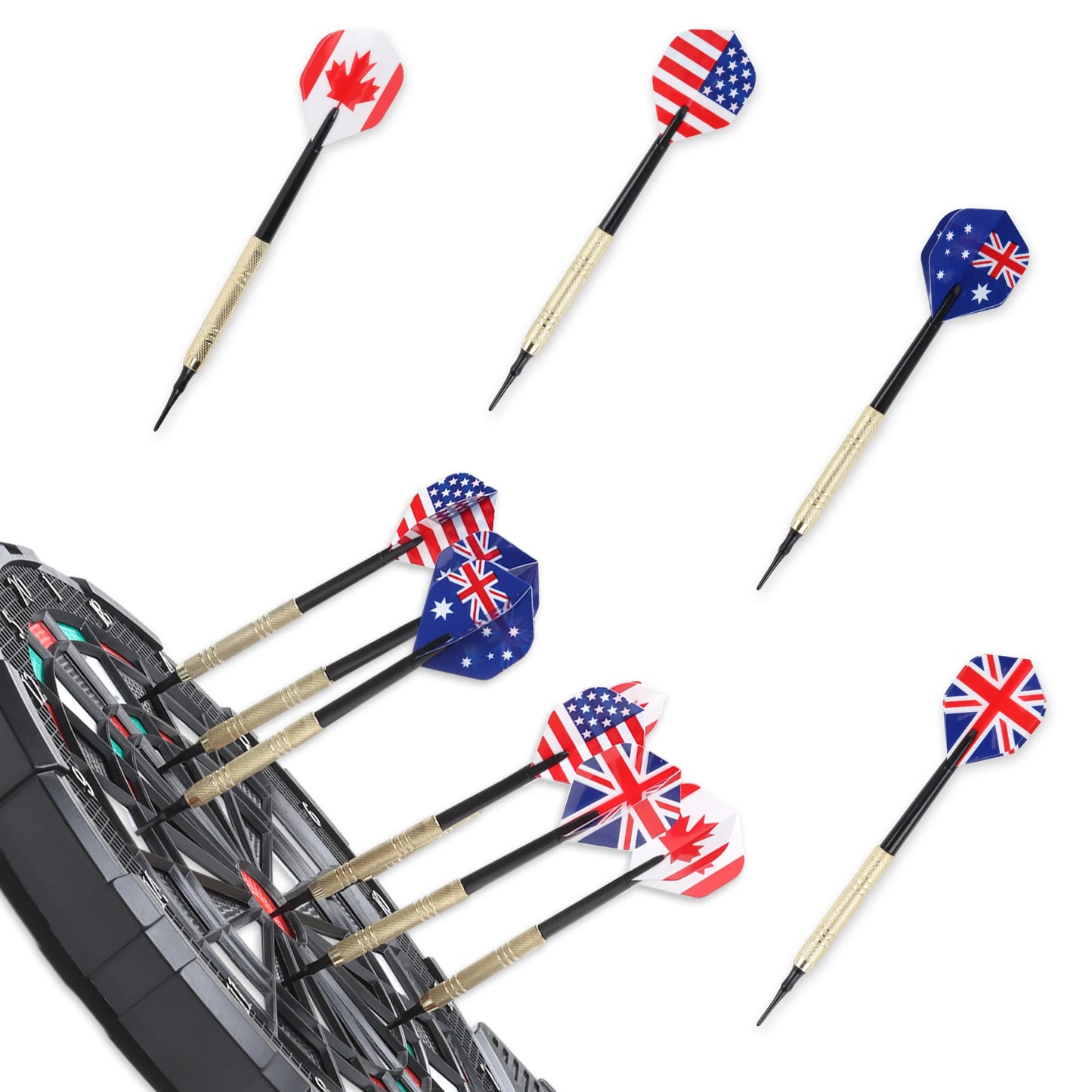 Best Selling 12 Pcs Darts Professtional 4g Safety Soft Tipped Darts