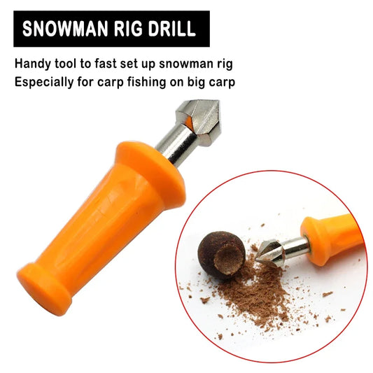 Carp Fishing Tool Snowman Rig Drill Handy Tool To Fast Set Up Snowman Rig Pop Up Boilies For Carp Fishing Terminal Tackle