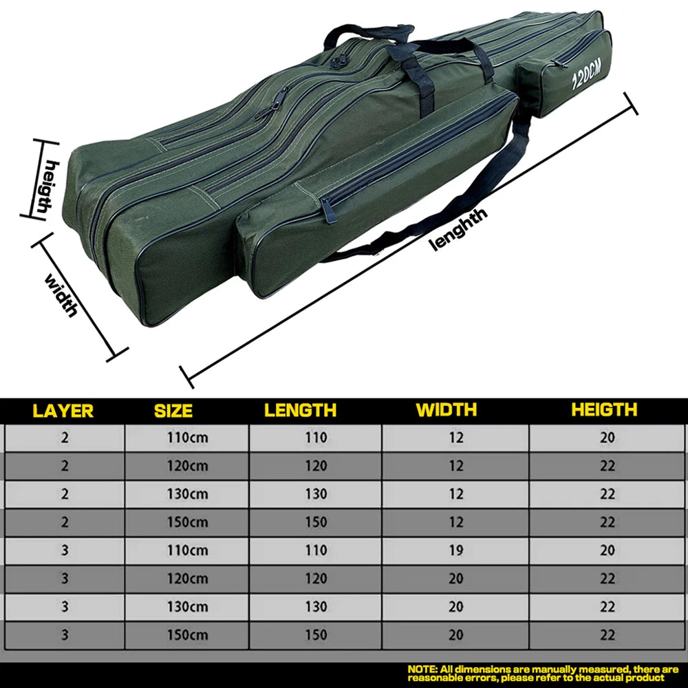 150/130/120/110CM Collapsible Oxford Cloth Fishing Case