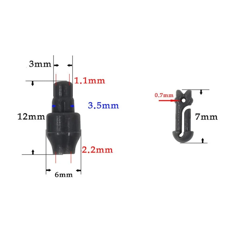 Carp Fishing Hooks Link Rig Method Feeder Connector, Quick Change Bead, Lure Rig, Fishing Terminal Tackle Accessories, 100Pcs