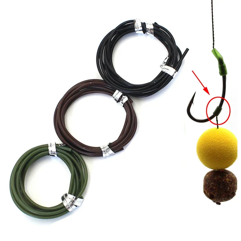 4pcs Carp Fishing Silicone Rig Tubing Carp Rig Chod Helicopter Ronnie Rig For Terminal Fishing Tackles Anti Tangle Sleeve