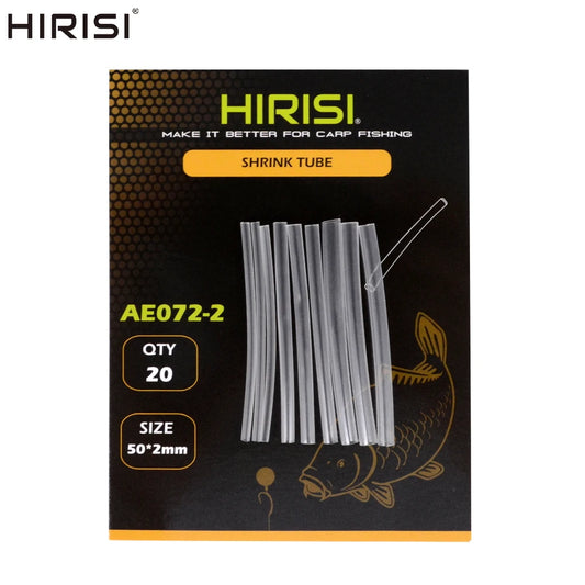 Hirisi 20pcs Carp Fishing Heating Shrink Tube Rigs Shrink Tube Size 1mm 2mm 3mm Fishing Accessories Terminal Tackle