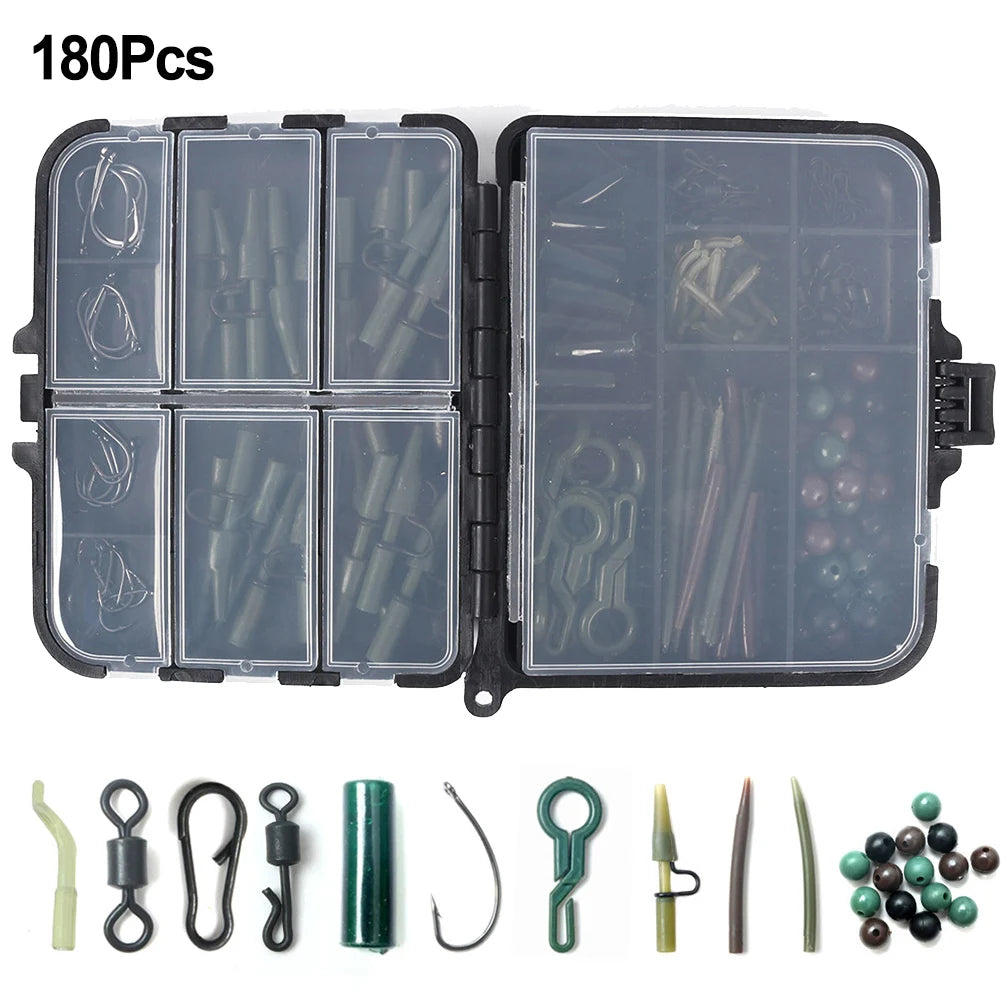 180pcs Carp Fishing Terminal Tackle