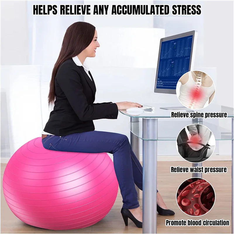 45-95CM Anti-Burst Yoga Ball