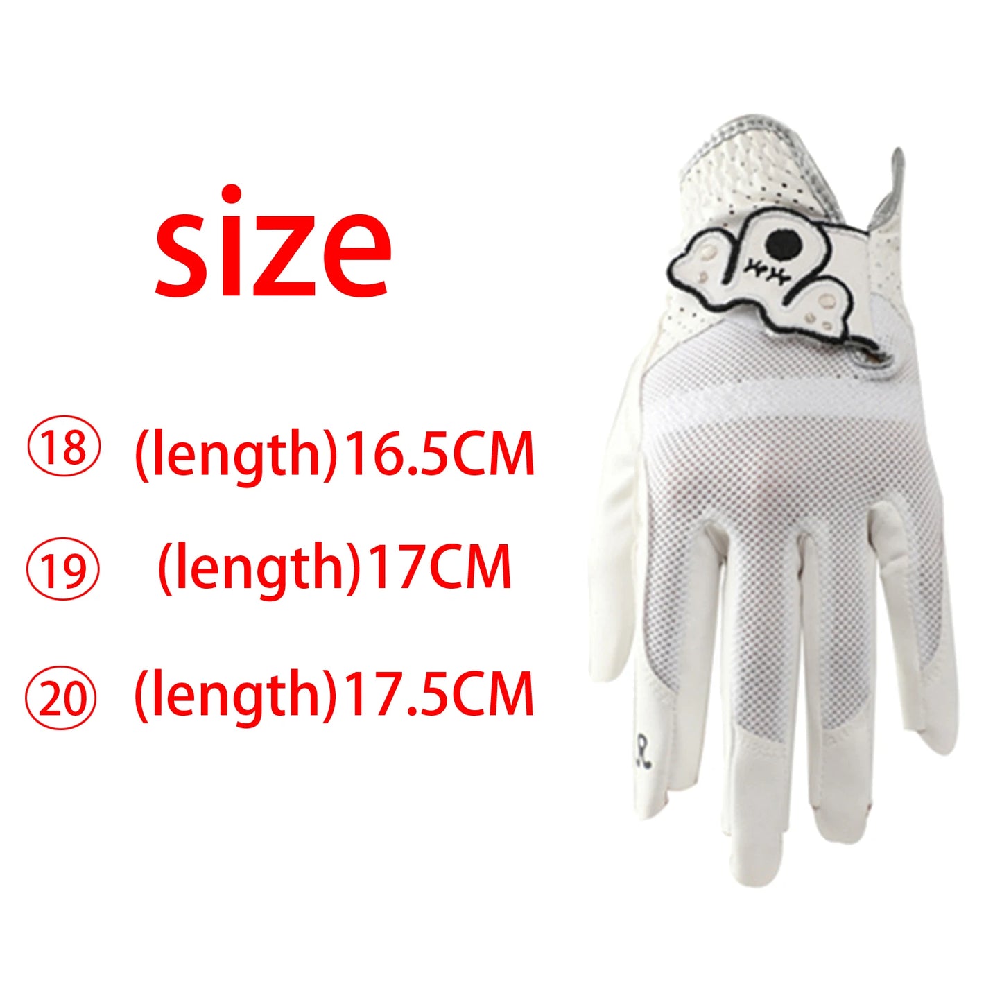 Left Hand Breathable Soft Leather Golf Glove