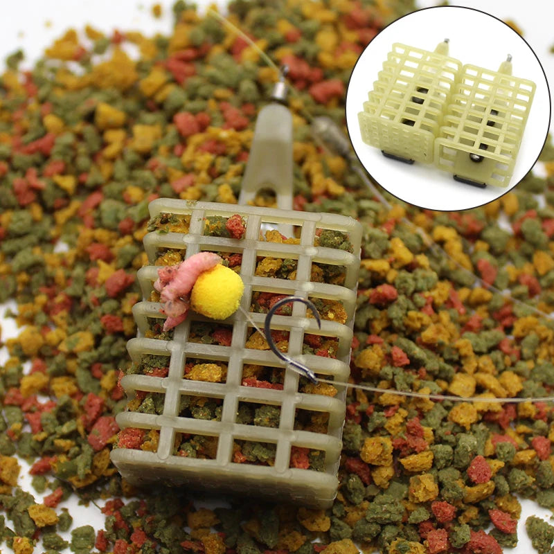 30/40/50/60g Carp Fishing Accessories Square Feeder Cage Carp Feeder System Bait Pop Up Boilie For Carp Fishing Terminal Tackle