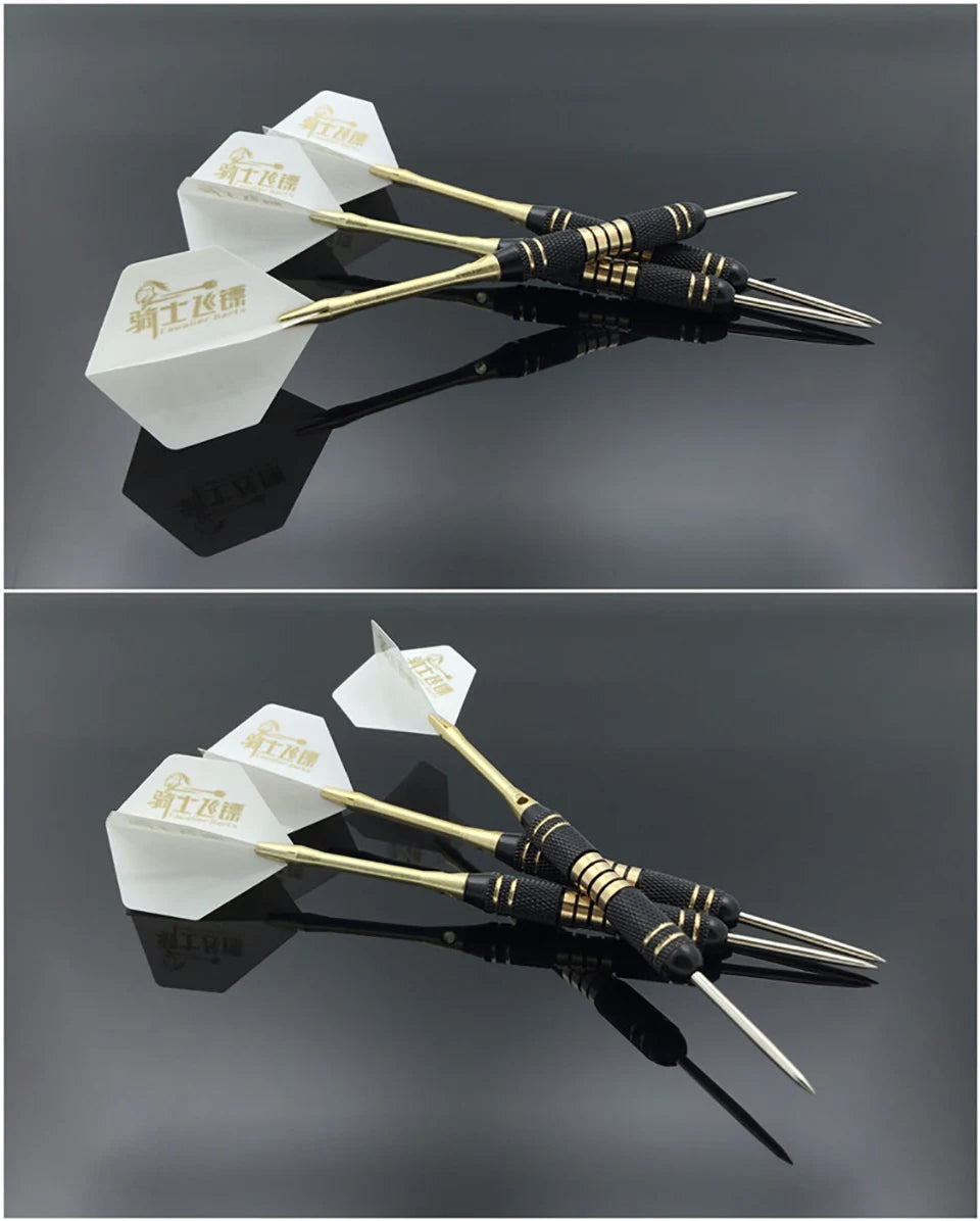 FX 3pcs /set Professional 24g 25g Black Golden Color Steel Tip With Brass Darts Shafts Free Carry Box