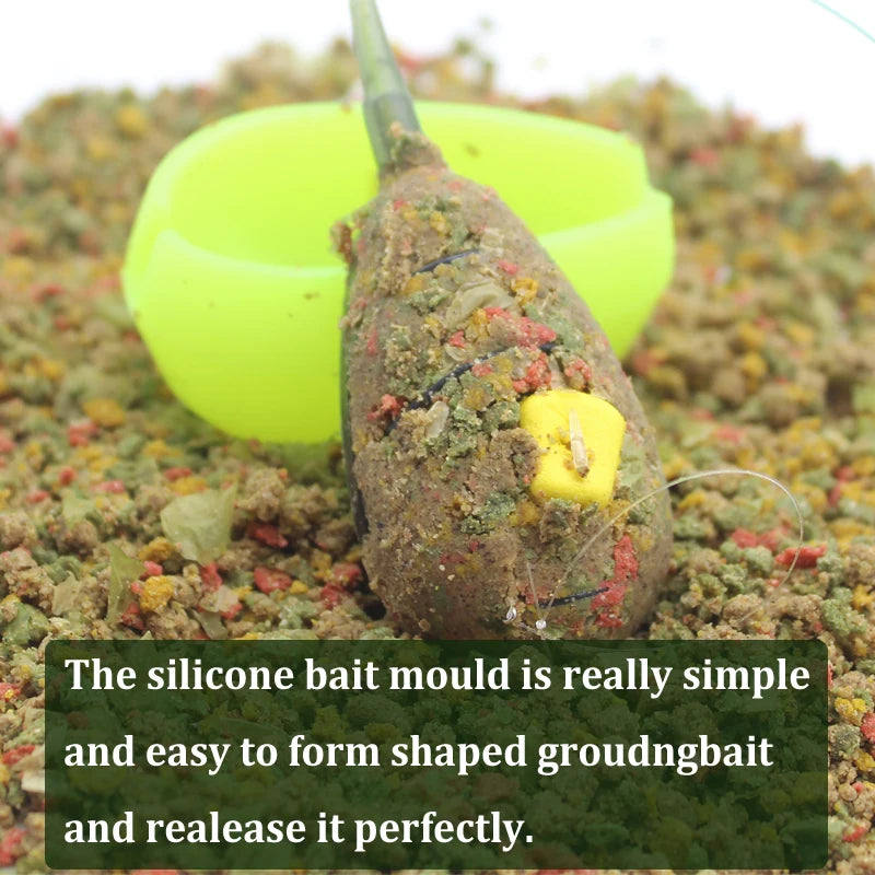 30g/40g/50g Carp Fishing Accessories Feeder Mould Flat Method Feeder And Bait Boilies For Carp Fishing Terminal Tackle Equipment