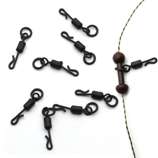 20pcs Carp Fishing Accessories - Quick Change Ring Swivel Carp Hair