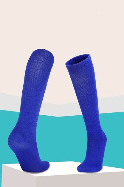 Boys and Girls Solid Thin High Training Socks