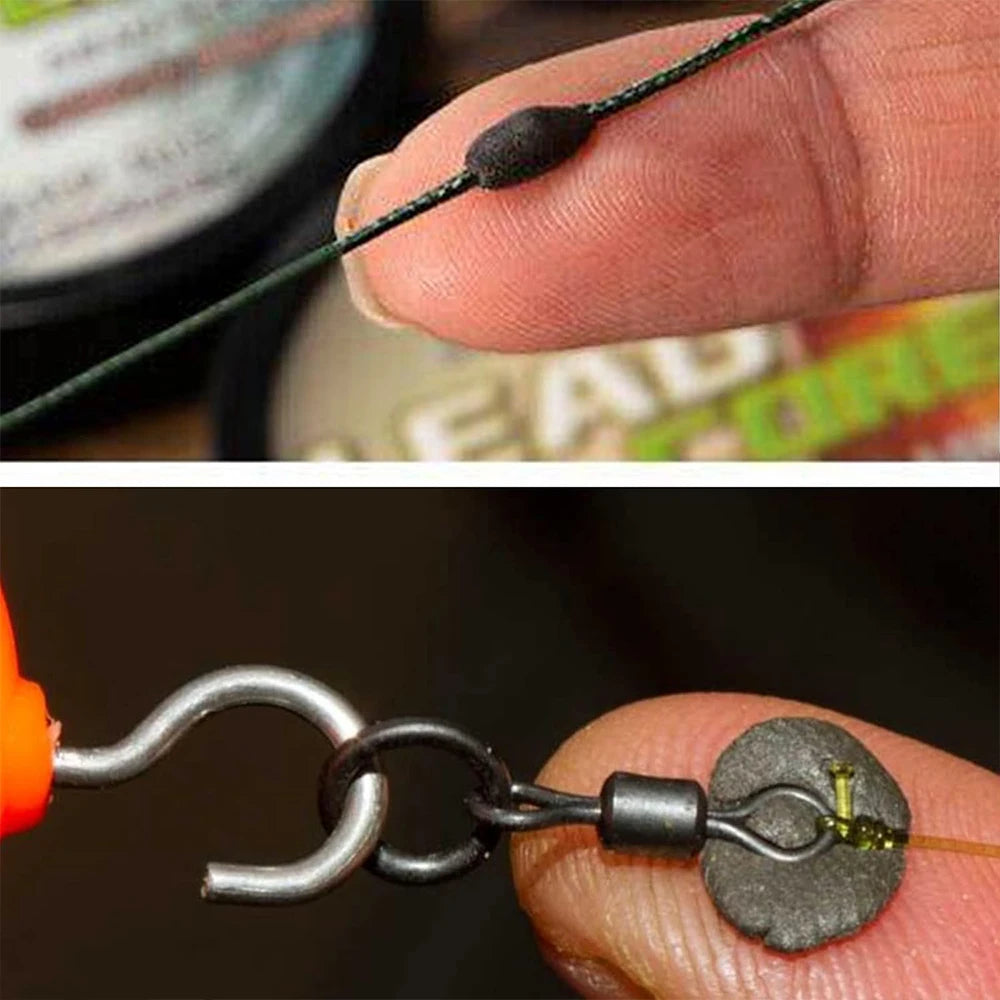 2Pcs Tungsten Putty Weights Silt Mud Soft Sinker for Carp Fishing Lure Sinker Weights Tungsten Buffer Weights Terminal Tackle