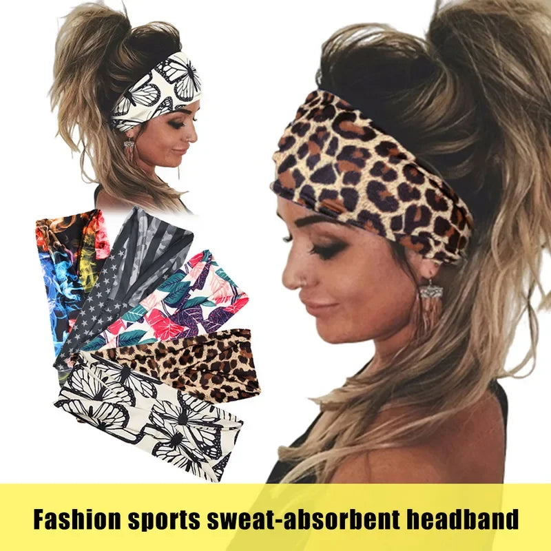 Tie Dye Cycling Yoga Sweat Headband