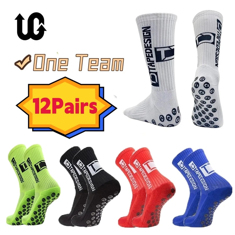 12Pairs Professional Anti Slip Sports Socks