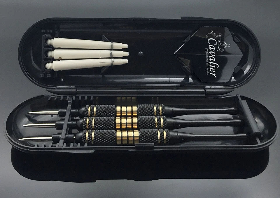 FX 3pcs /set Professional 24g 25g Black Golden Color Steel Tip With Brass Darts Shafts Free Carry Box