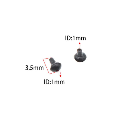 50pcs Carp Fishing Hook Stoppers For Carp Bait Boilie Screw Fixing Accessories Carp Stop Bead Ronnie Rig Making Terminal Tackle