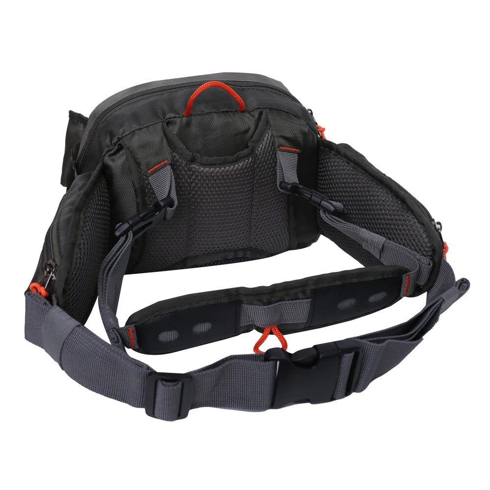 Fly Fishing Chest Pack, Fly Fishing Waist Pack - Lightweight Fishing Fanny Pack and Tackle Storage Hip Bag - Fly Fishing Bag