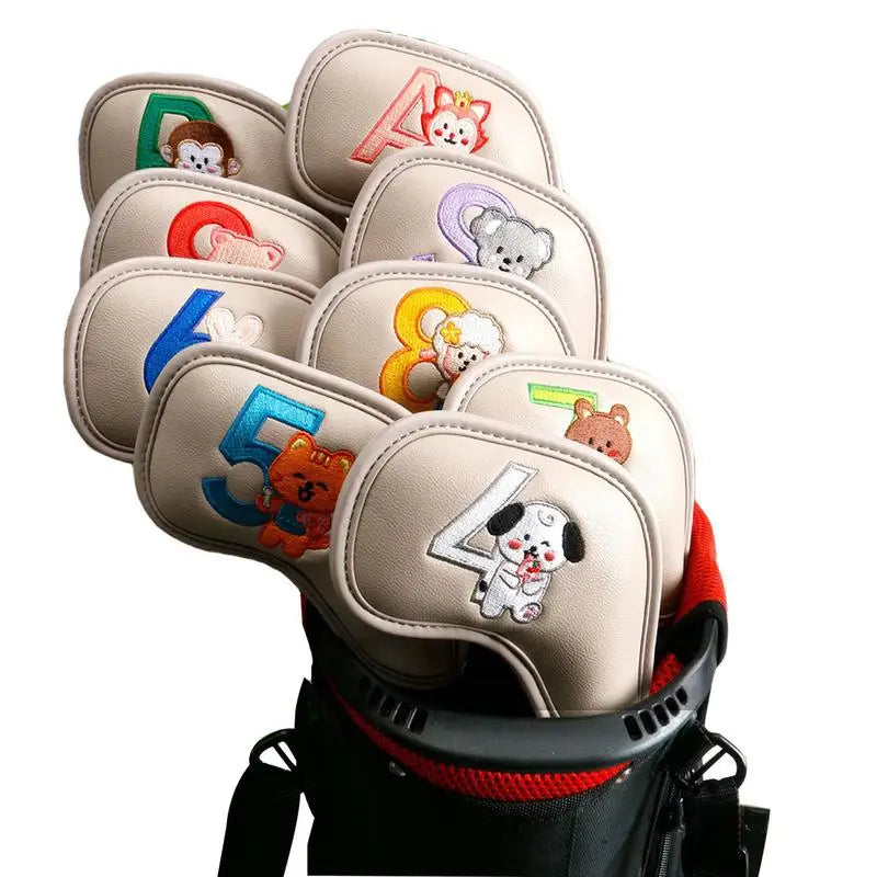 9/10pcs Iron Club Head Cover