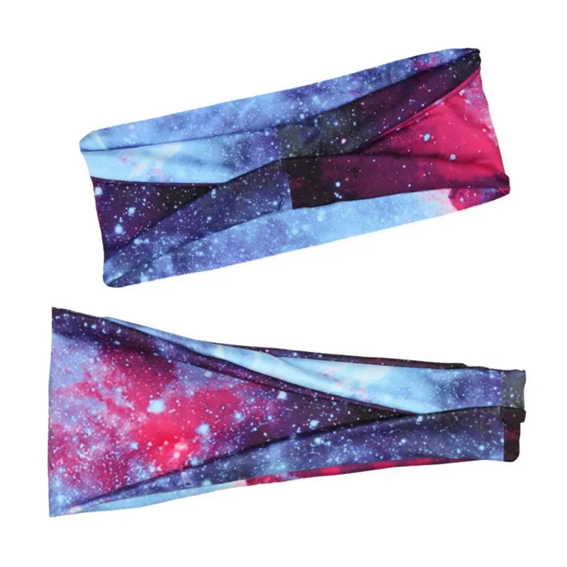 Tie Dye Cycling Yoga Sweat Headband