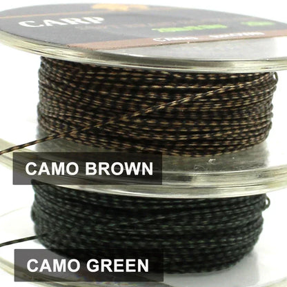 20m Carp Fishing Line 15lb/20lb/25lb Soft Braided Hooklink