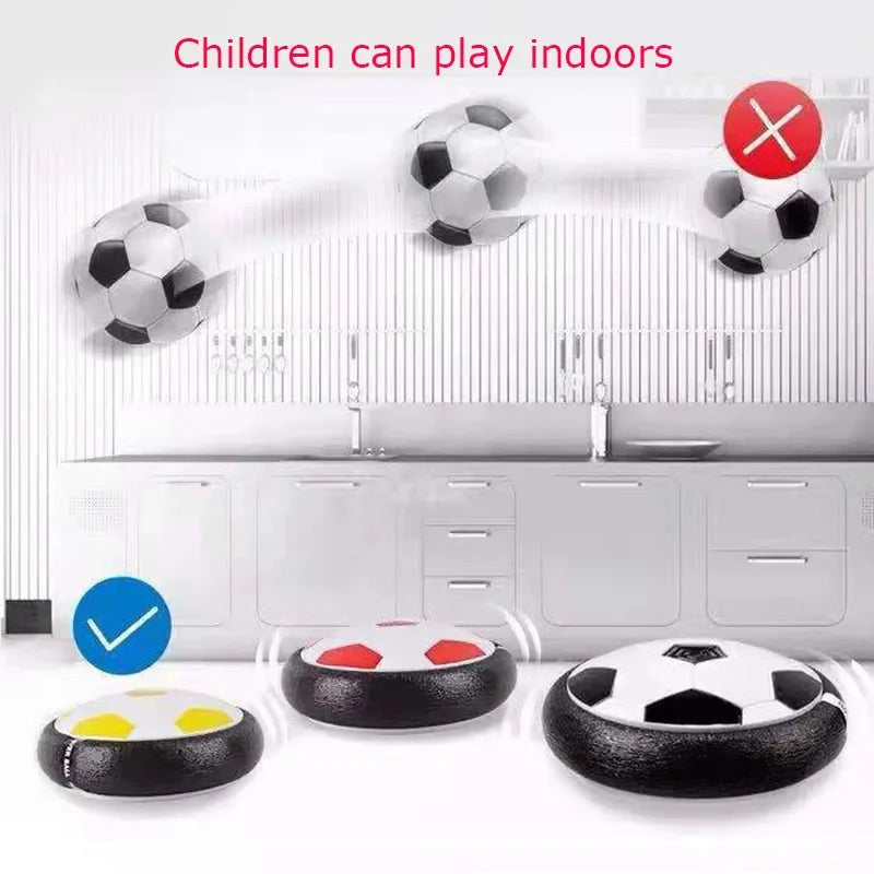 Soccer Ball Air Cushion Floating Foam Football with LED Light