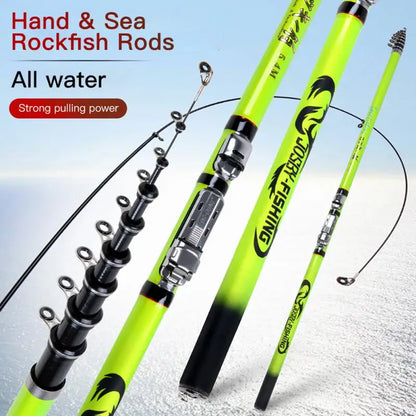 Carbon Fiber 3.6M 4.5M 5.4M 6. Spinning Fishing Rod M Power Telescopic Fishing Rod Surf Spinning Carp Feeder Rod