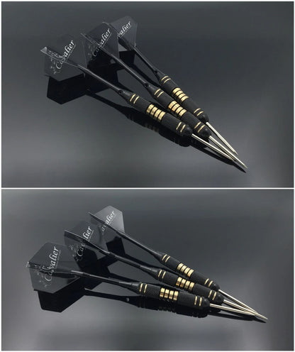 FX 3pcs /set Professional 24g 25g Black Golden Color Steel Tip With Brass Darts Shafts Free Carry Box