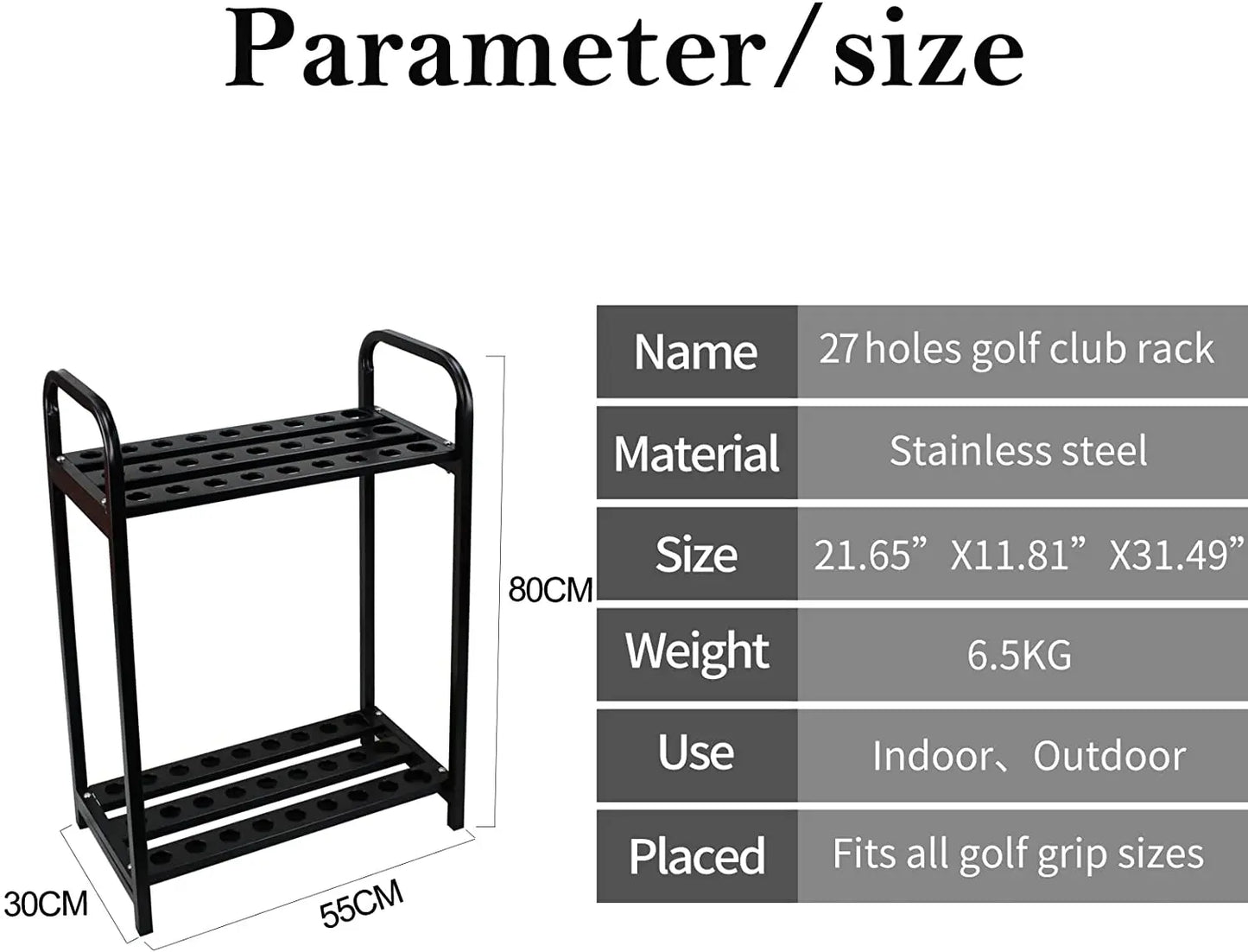 Metal Golf Club Organizers