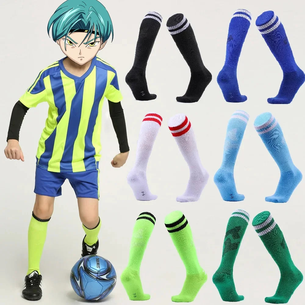 Children Adult Football Sports Socks Long Knee