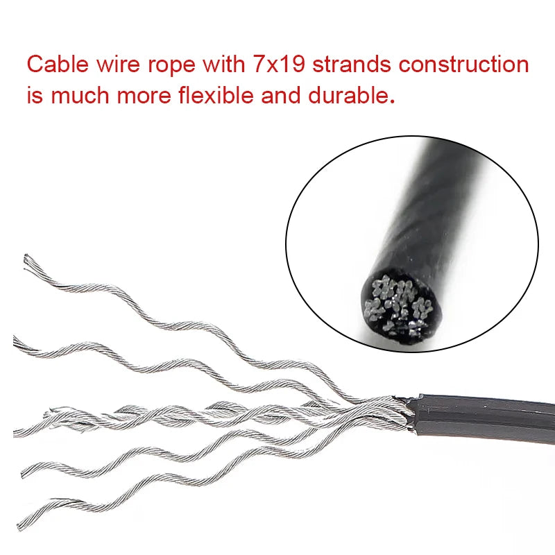 Thick 5mm/6mm Gym Steel Wire