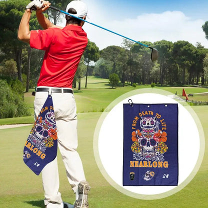 Sugar Skull Golf Towel