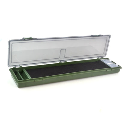 Hirisi Carp Fishing Tackle Box Stiff Hair Rig Board with Pins Carp Fishing Rig Box Wallet Rig Storage Box