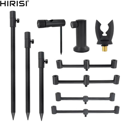 Hirisi Carp Fishing Rod Pod, Bank Stick and Buzz Bar, Fishing Rod Holder, Support The Fishing Rod