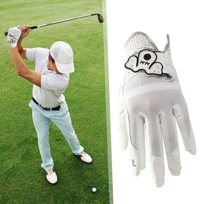 Left Hand Breathable Soft Leather Golf Glove