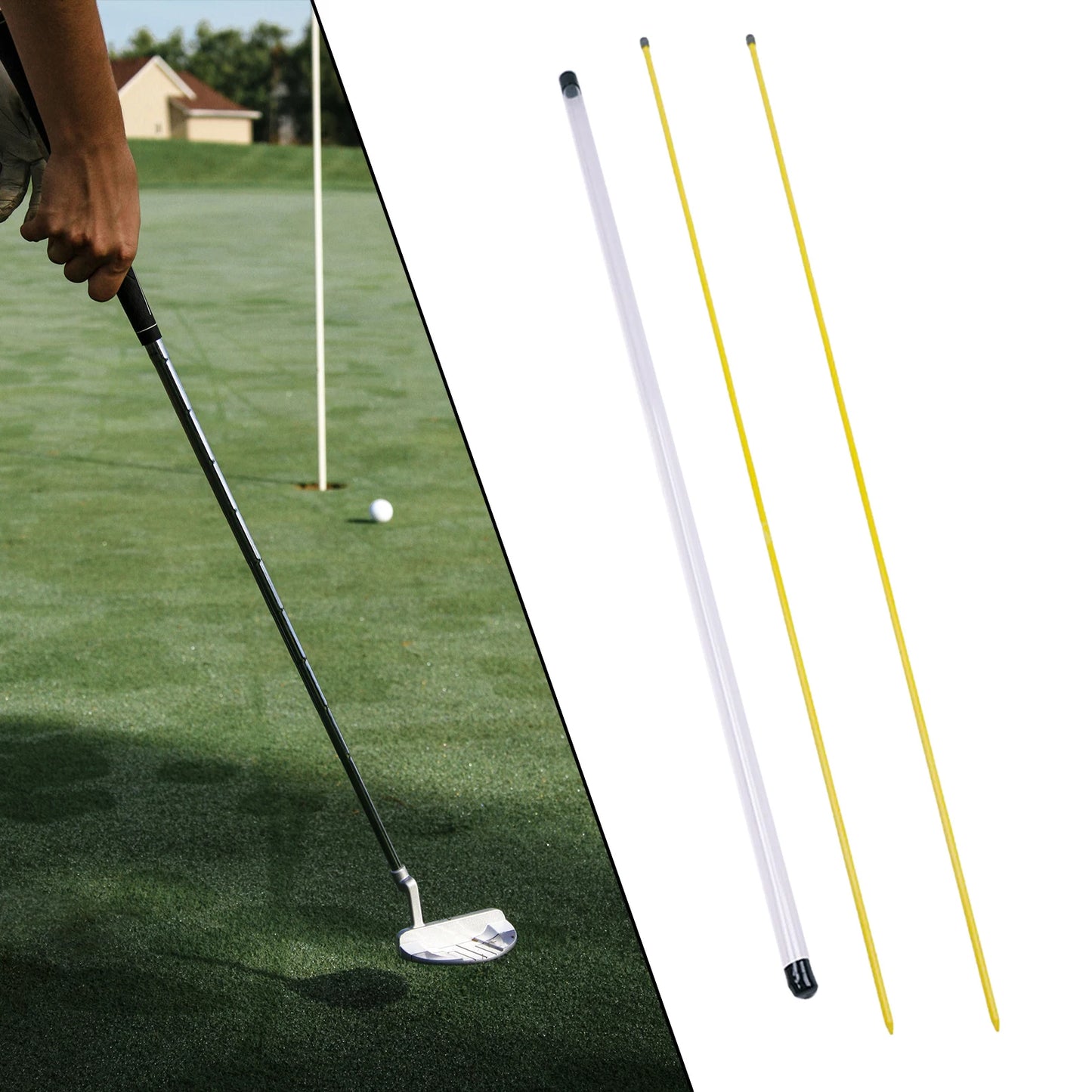 2Pcs Golf Alignment Stick Posture Corrector