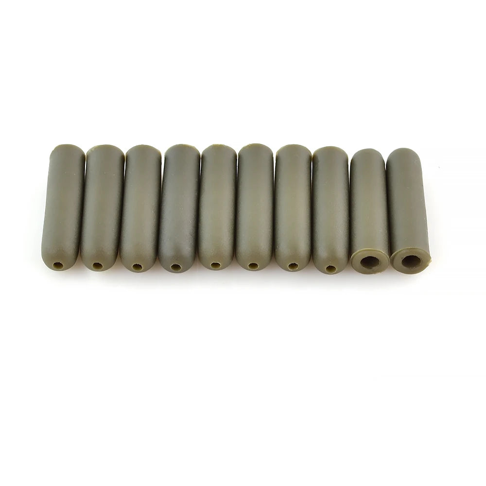 Hirisi 10pcs Carp Fishing Soft Rubber Buffer Beads Helicopter Rigs Fishing Terminal Tackle AE062