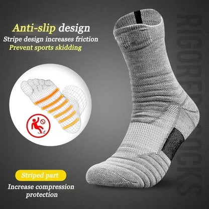 3pairs Anti-slip Football Socks