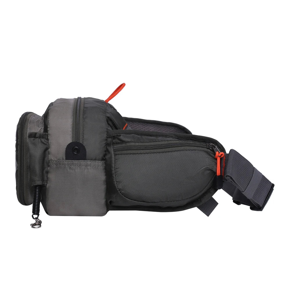 Fly Fishing Chest Pack, Fly Fishing Waist Pack - Lightweight Fishing Fanny Pack and Tackle Storage Hip Bag - Fly Fishing Bag