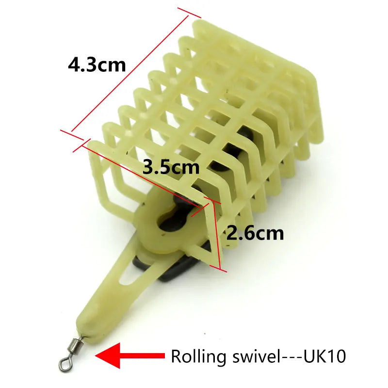 30/40/50/60g Carp Fishing Accessories Square Feeder Cage Carp Feeder System Bait Pop Up Boilie For Carp Fishing Terminal Tackle