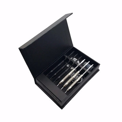 FX Quality 6 PCS Professional White/BLACK Darts with Free Case 25g Steel Tip Darts Iron Copper Barrel